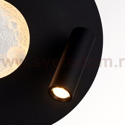 810577 Бра SNODO 6W+3W LED 140+130LM G ЧЕРНЫЙ/БЕЛЫЙ 3000K