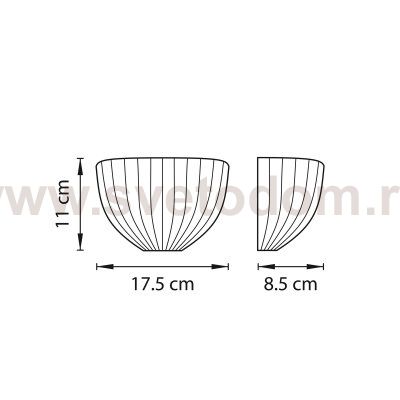 Светильник бра Lightstar 810811 Agola