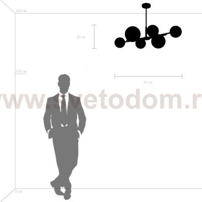 Люстра потолочная Croco Lightstar 815460