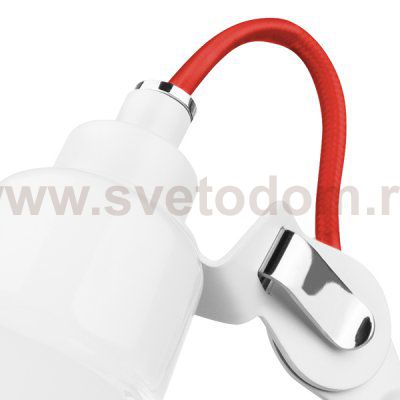 Светильник настенный бра Lightstar 865606 Loft с красным проводом