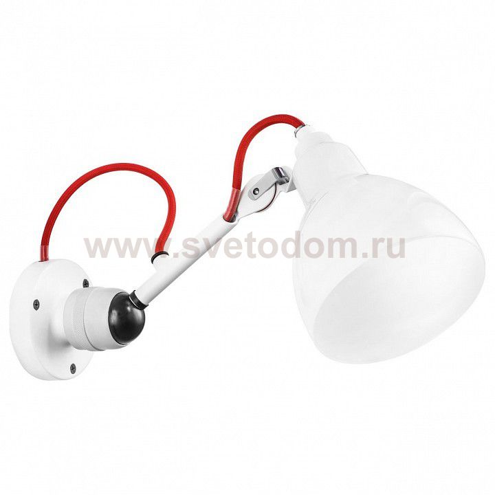 Светильник настенный бра Lightstar 865606 Loft с красным проводом