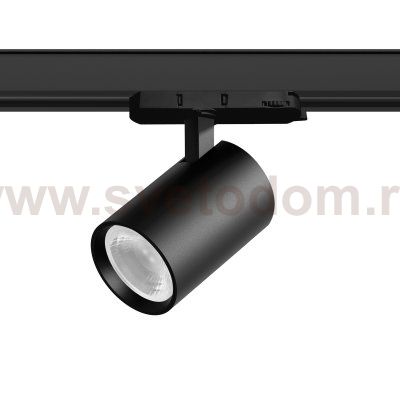 A5237QT36G Светильник ALTA BASE для трековой системы Quattro LED 24W 3040LM 36G ЧЕРНЫЙ 3000K с адаптером (215237 + 594037 + 215203)
