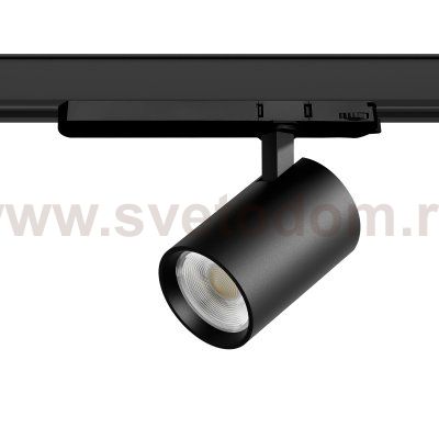 A5247TRIAC Светильник ALTA BASE для трековой системы Quattro с управлением TRIAC LED 24W 3040LM 24G ЧЕРНЫЙ 4000K с адаптером (215247 + 594057)