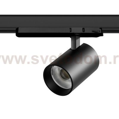 A5337TRIAC Светильник ALTA BASE для трековой системы Quattro с управлением TRIAC LED 30W 3525LM 24G ЧЕРНЫЙ 3000K с адаптером (215337 + 594057)