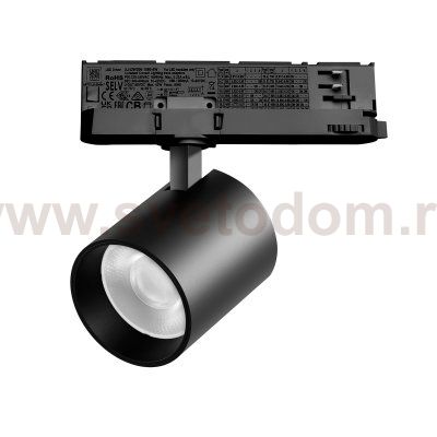 A5437QT36G Светильник ALTA BASE для трековой системы Quattro LED 35W 3176LM 36G ЧЕРНЫЙ 3000K с адаптером (215437 + 594047 + 215403)