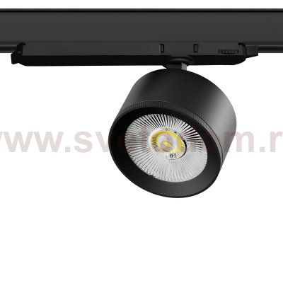A5537DALI Светильник ALTA PRO для трековой системы Quattro с управлением DALI LED 15W 1700LM 36G ЧЕРНЫЙ 3000K с адаптером (215537 + 594067)
