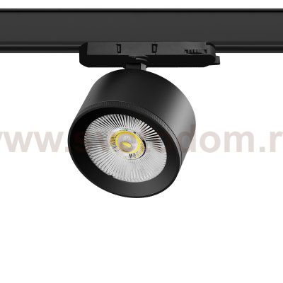 A5537QT Светильник ALTA PRO для трековой системы Quattro LED 15W 1700LM 36G ЧЕРНЫЙ 3000K с адаптером (215537 + 594037)