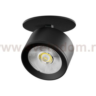 A5537RS Светильник ALTA PRO встраиваемый LED 15W 1700LM 36G ЧЕРНЫЙ 3000K со встр. чашей (215537 + 215007 + 215000-15)
