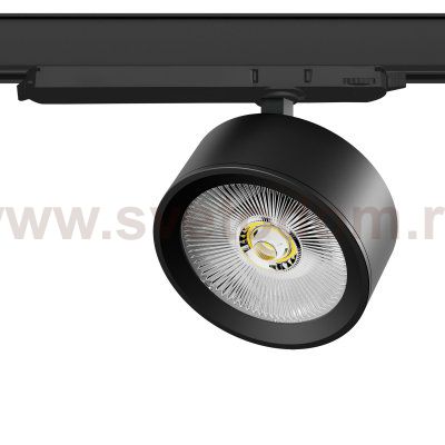 A5647DALI Светильник ALTA PRO для трековой системы Quattro с управлением DALI LED 30W 3510LM 36G ЧЕРНЫЙ 4000K с адаптером (215647 + 594067)