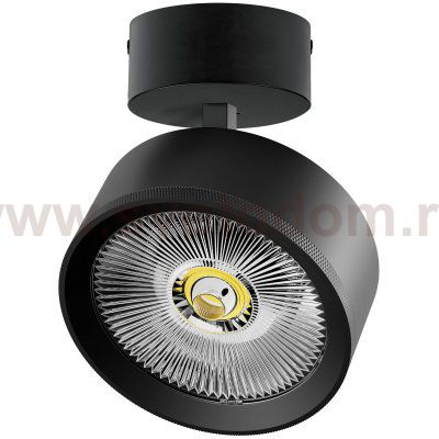A5737SO Светильник ALTA PRO накладной LED 35W 3230LM 36G ЧЕРНЫЙ 3000K с накл. чашей (215737 + 215017 + 215010-35)