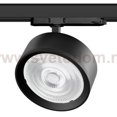 A5747QT60G Светильник ALTA PRO для трековой системы Quattro LED 35W 3230LM 60G ЧЕРНЫЙ 4000K с адаптером (215747 + 594047 + 215704)
