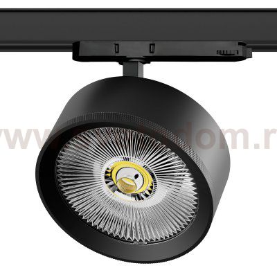 A5747QT Светильник ALTA PRO для трековой системы Quattro LED 35W 3230LM 36G ЧЕРНЫЙ 4000K с адаптером (215747 + 594047)