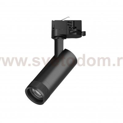 C4127QT Светильник CANNO PRO д/треков QUATTRO LED 12W 840LM 20-55G ЧЕРНЫЙ 2700-4200-6000К IP20 с адаптером (304127 + 594007)