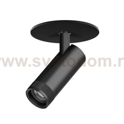 C4127RS Светильник CANNO PRO встраиваемый LED 12W 840LM 20-55G ЧЕРНЫЙ 2700-4200-6000К IP20 с адаптером (304127 + 215007)