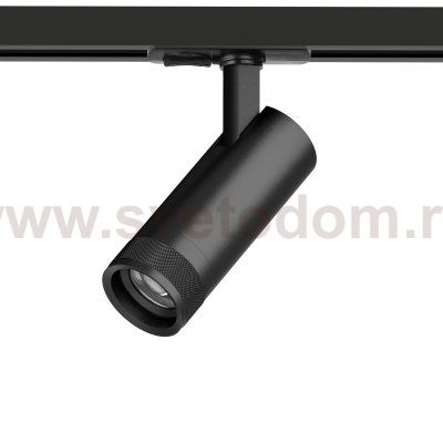 C4127SS Светильник CANNO PRO д/треков BARRA LED 12W 840LM 20-55G ЧЕРНЫЙ 2700-4200-6000К IP20 с тонким адаптером (304127 + 592007-SS)