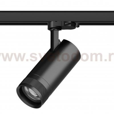 C4207QT Светильник CANNO PRO д/треков QUATTRO LED 20W 1400LM 20-55G ЧЕРНЫЙ 2700-4200-6000K IP20 с адаптером (304207 + 594007)