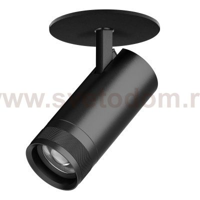 C4207RS Светильник CANNO PRO встраиваемый LED 20W 1400LM 20-55G ЧЕРНЫЙ 2700-4200-6000K IP20 с адаптером (304207 + 215007)