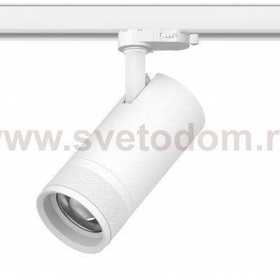 C4306QT Светильник CANNO PRO д/треков QUATTRO LED 30W 2100LM 20-55G БЕЛЫЙ 2700-4200-6000K IP20 с адаптером (304306 + 594006)