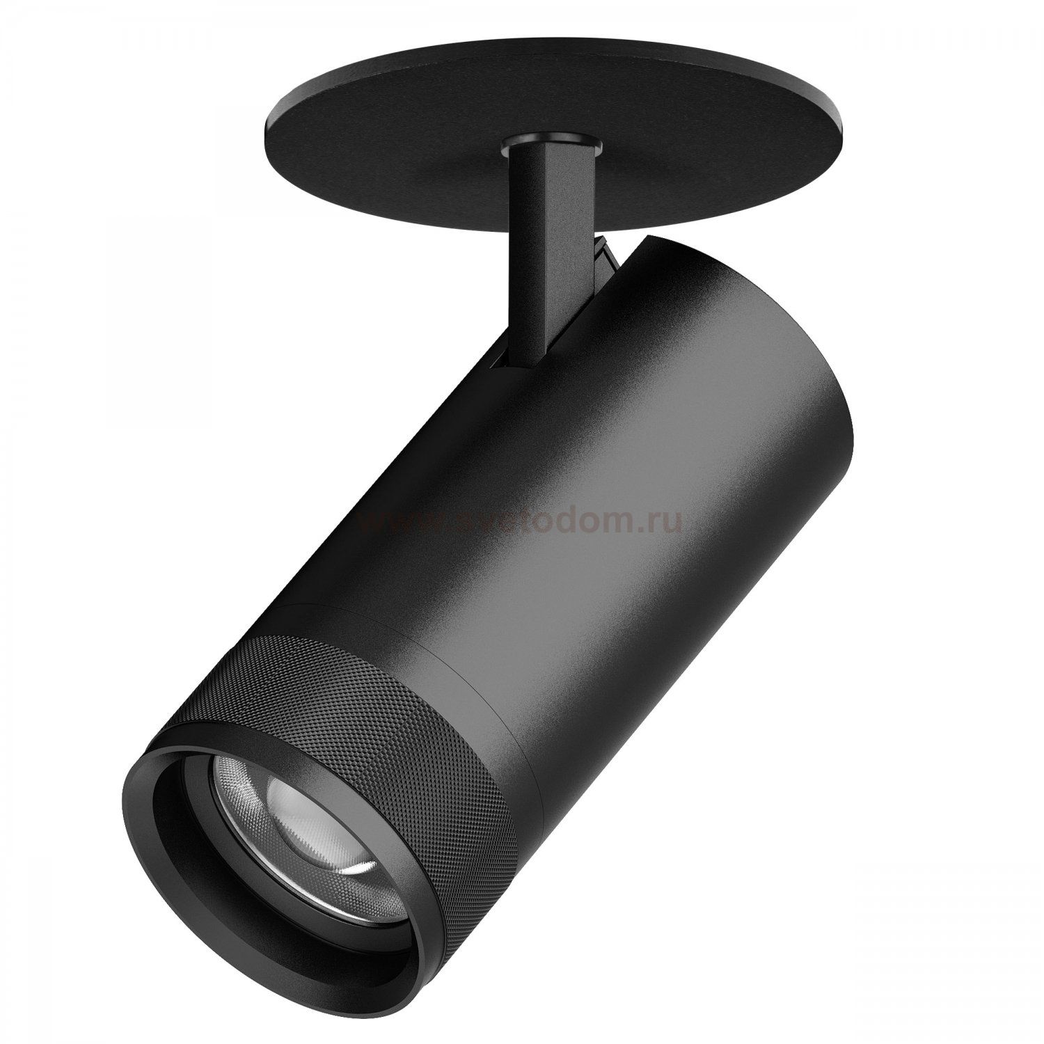 C4307RS Светильник CANNO PRO встраиваемый LED 30W 2100LM 20-55G ЧЕРНЫЙ 2700-4200-6000K IP20 с адаптером (304307 + 215007)