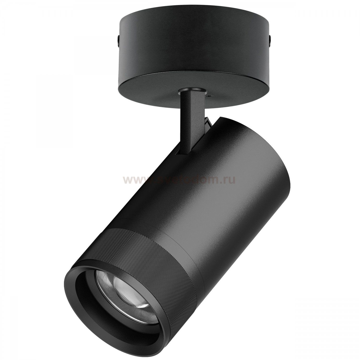 C4407SO Светильник CANNO PRO накладной LED 40W 2800LM 20-55G ЧЕРНЫЙ 2700-4200-6000K IP20 с адаптером (304407 + 215017)