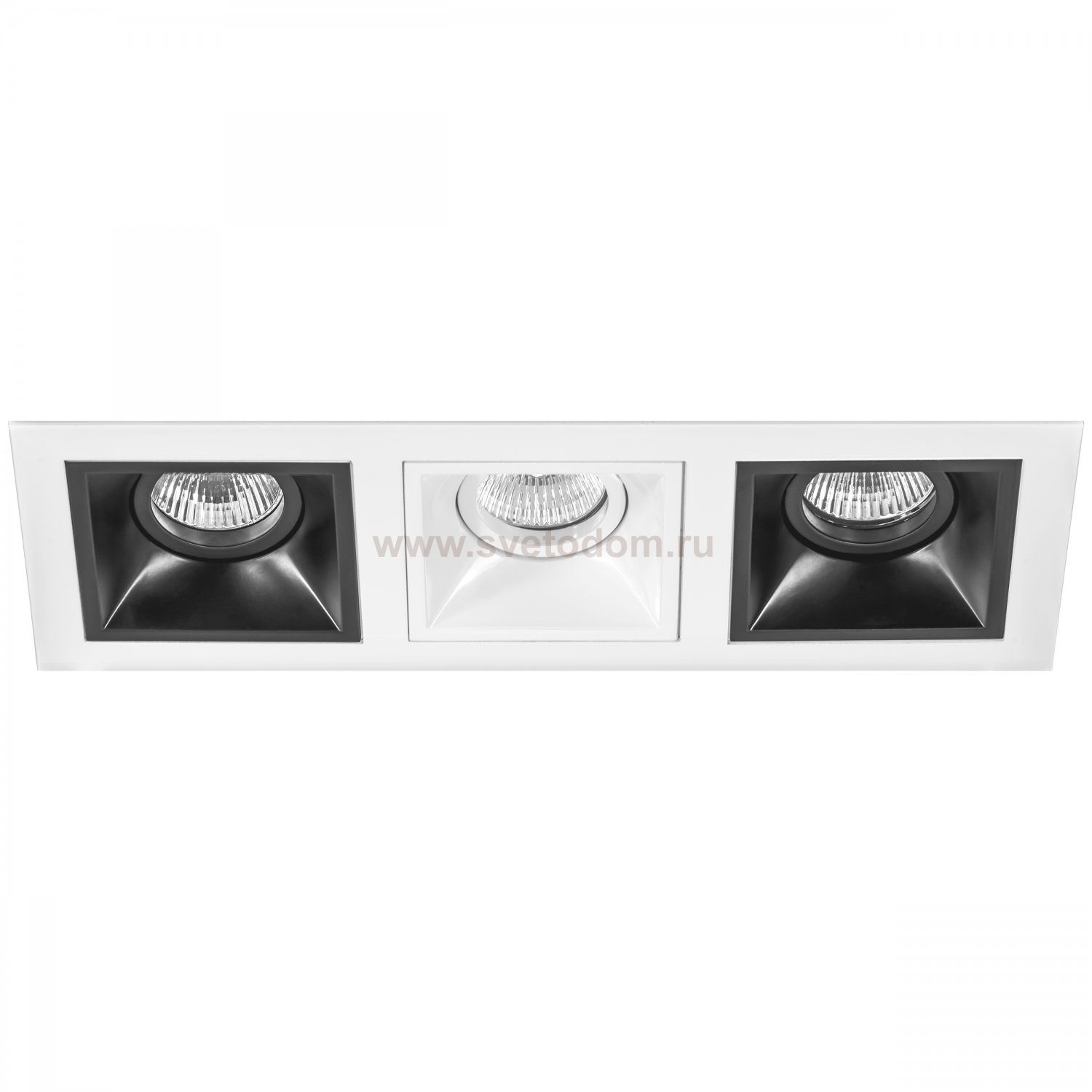 Комплект из светильников и рамки  Domino Lightstar D536070607