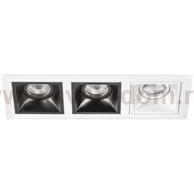 Комплект из светильников и рамки  Domino Lightstar D536070706