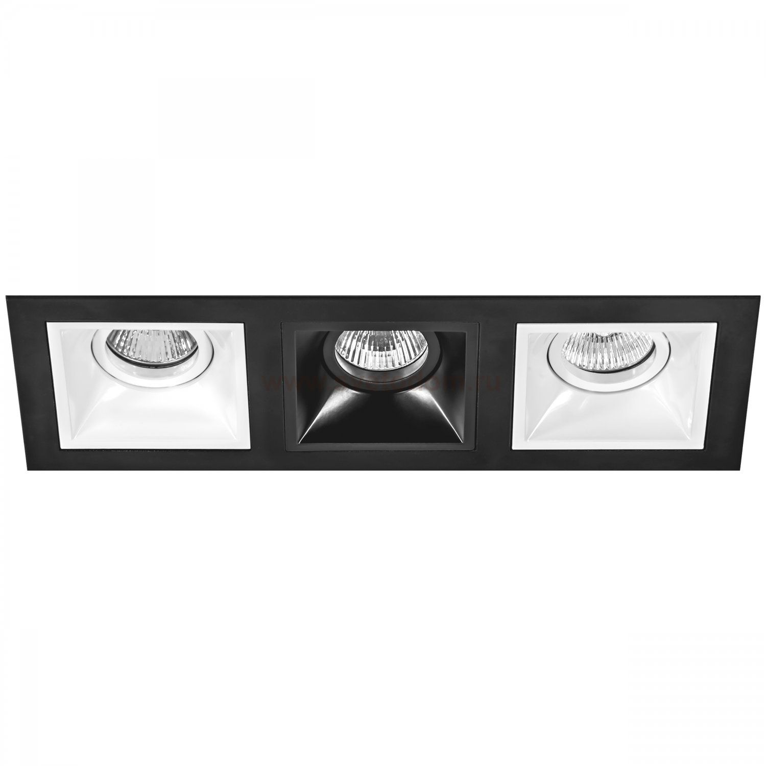 Комплект из светильников и рамки  Domino Lightstar D537060706