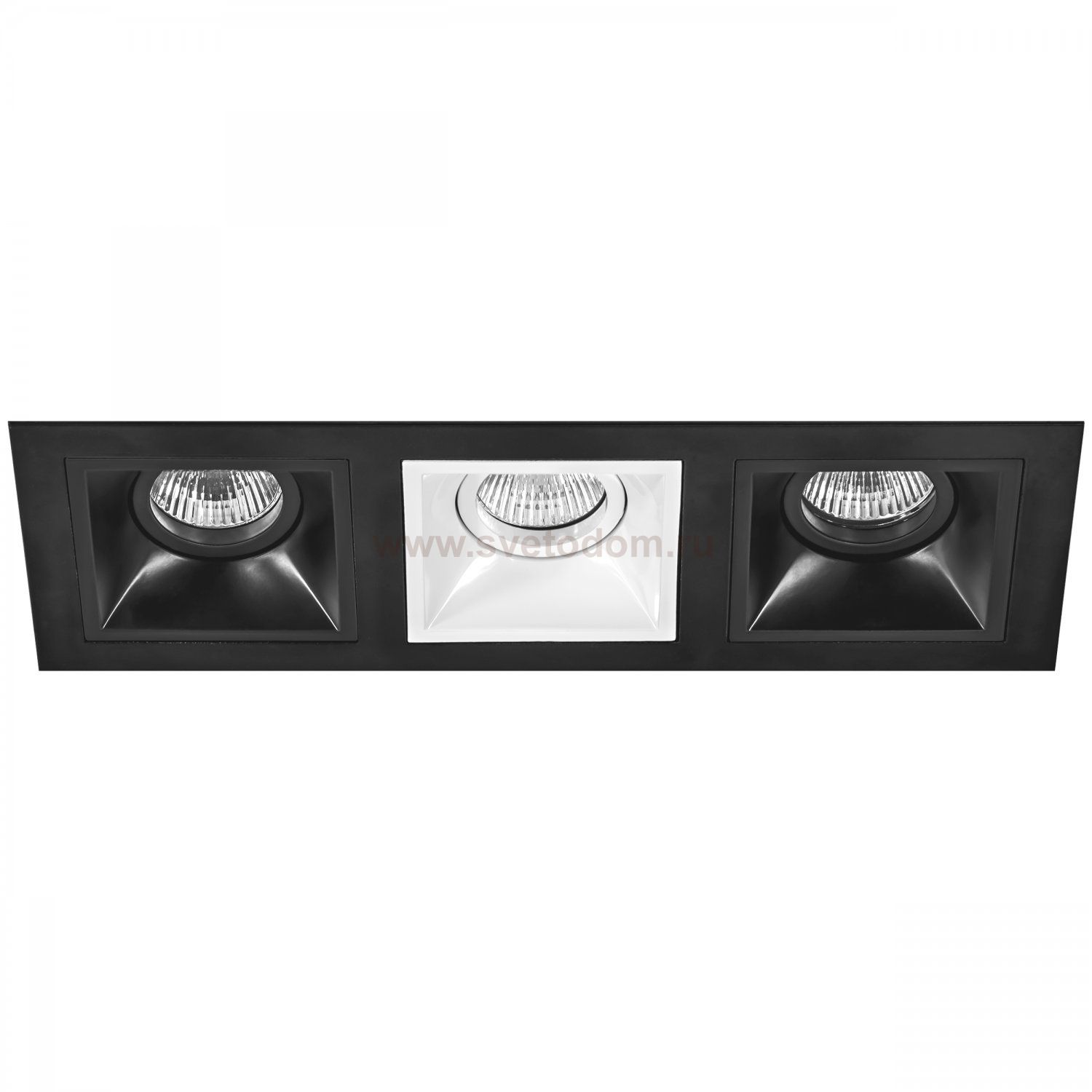 Комплект из светильников и рамки  Domino Lightstar D537070607