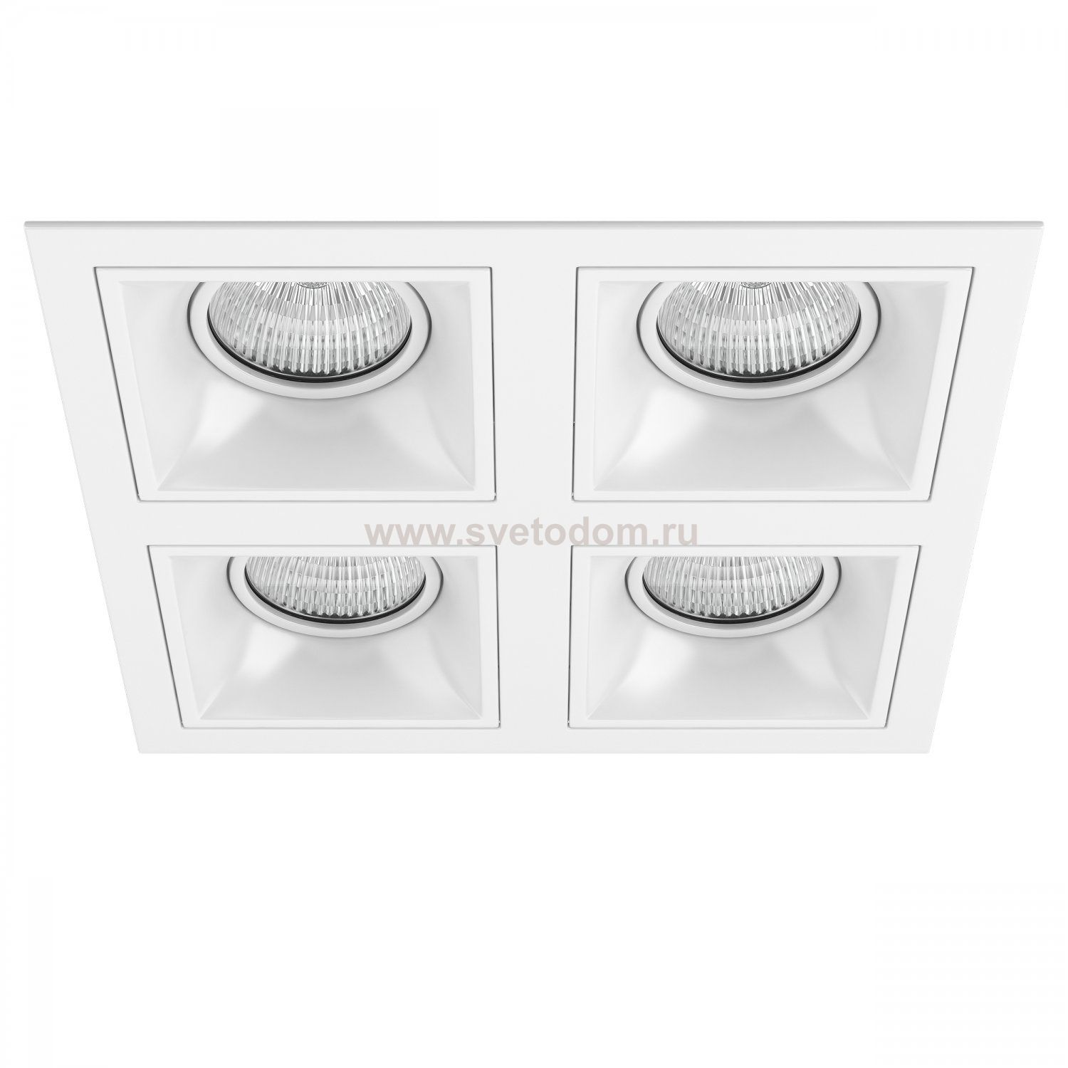 Комплект из светильников и рамки  Domino Lightstar D54606060606