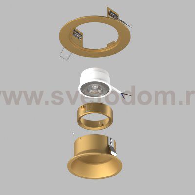 Встраиваемый светильник Lightstar D61303GMOD