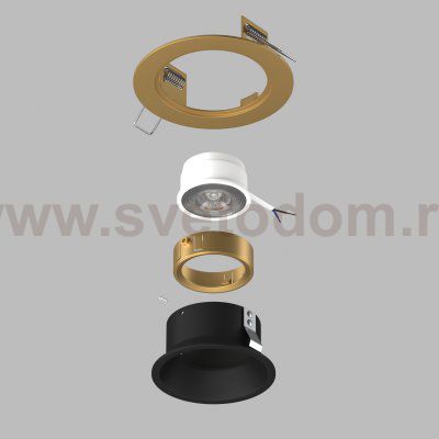 Встраиваемый светильник Lightstar D61307GMOD