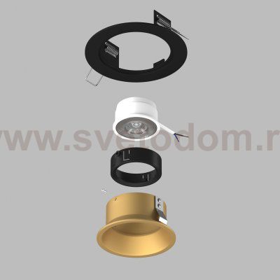 Встраиваемый светильник Lightstar D61703BMOD