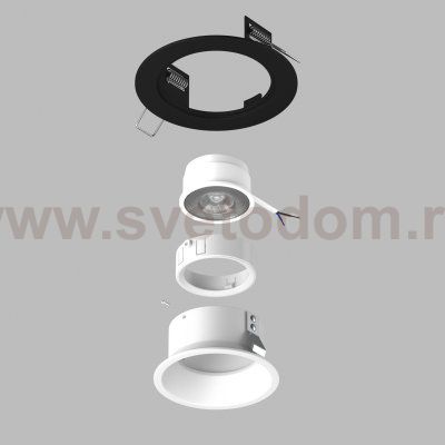 Встраиваемый светильник Lightstar D61706WMOD