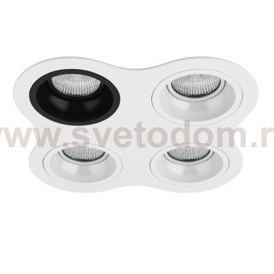 Комплект из светильников и рамки DOMINO Domino Lightstar D64607060606