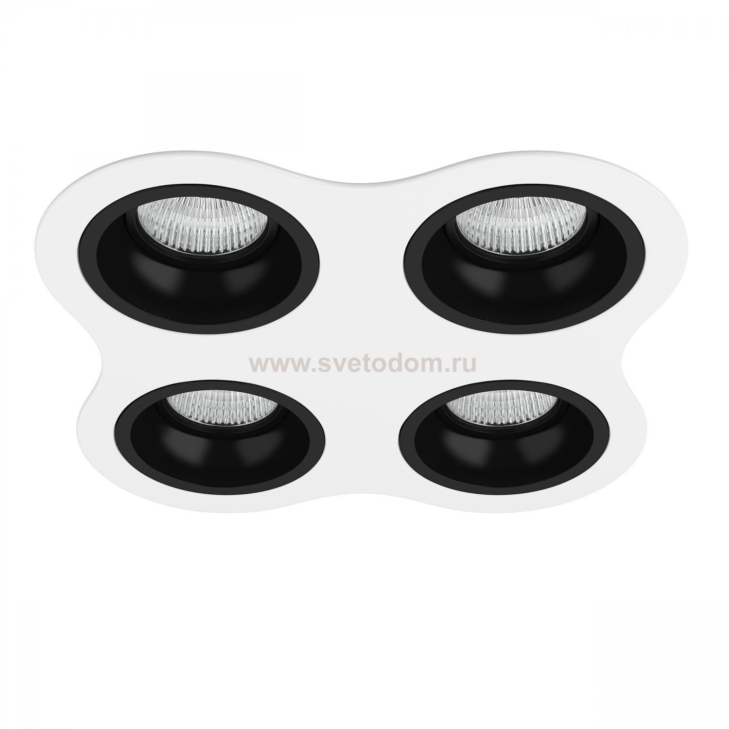 Комплект из светильников и рамки  Domino Lightstar D64607070707