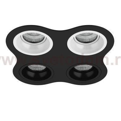 Комплект из светильников и рамки DOMINO Domino Lightstar D64706060707