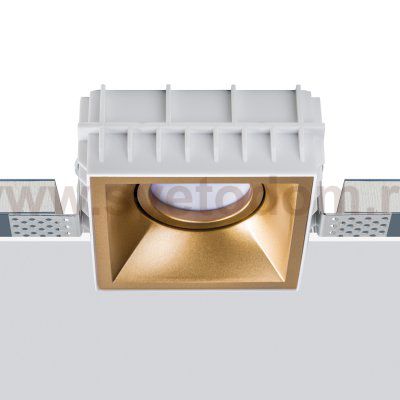 Комплект из светильника и рамки DOMINO QUAD MR16 ЗОЛОТО Domino Lightstar G214503