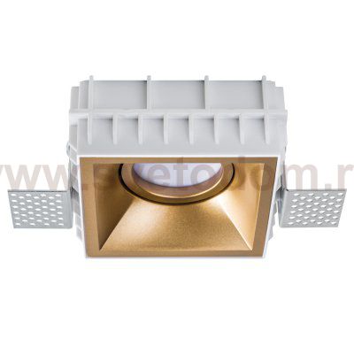 Комплект из светильника и рамки DOMINO QUAD MR16 ЗОЛОТО Domino Lightstar G214503