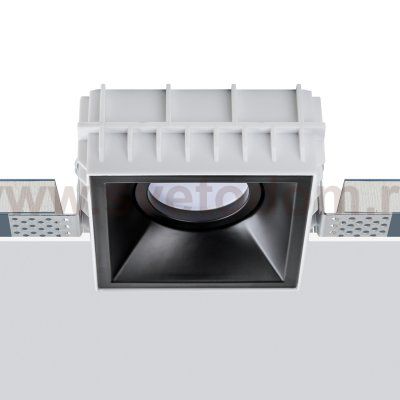 Комплект из светильника и рамки DOMINO QUAD MR16 ЧЁРНЫЙ Domino Lightstar G214507