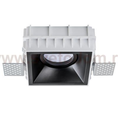 Комплект из светильника и рамки DOMINO QUAD MR16 ЧЁРНЫЙ Domino Lightstar G214507