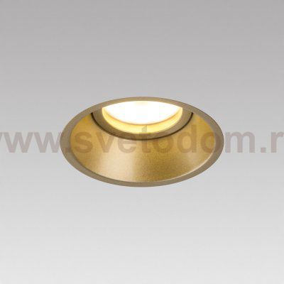 Комплект из светильника и рамки DOMINO ROUND MR16 ЗОЛОТО Domino Lightstar G214603