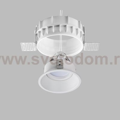 Комплект из светильника и рамки DOMINO ROUND MR16 БЕЛЫЙ Domino Lightstar G214606