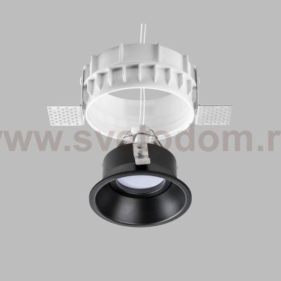 Комплект из светильника и рамки DOMINO ROUND MR16 ЧЁРНЫЙ Domino Lightstar G214607