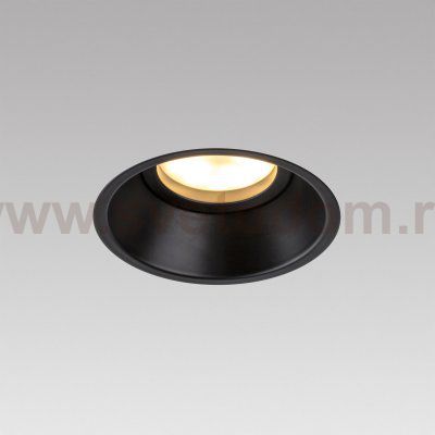 Комплект из светильника и рамки DOMINO ROUND MR16 ЧЁРНЫЙ Domino Lightstar G214607