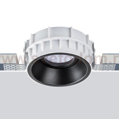 Комплект из светильника и рамки DOMINO ROUND MR16 ЧЁРНЫЙ Domino Lightstar G214607