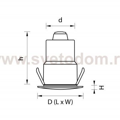 Комплект из светильника и декоративной панели Ipogeo Lightstar ip384418