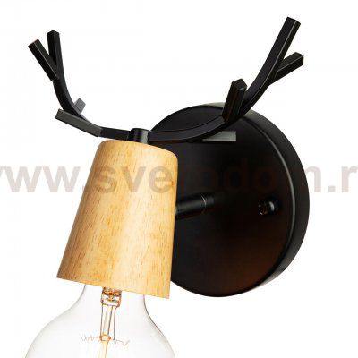 Светильник настенный бра Loft it 10024/1W Black Sven