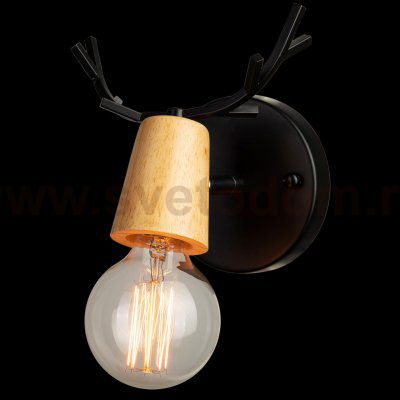 Светильник настенный бра Loft it 10024/1W Black Sven