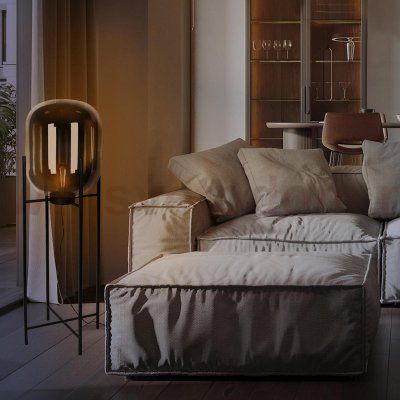 Торшер в виде колбы Loft it 10195F/1400 Amber Oda янтарный