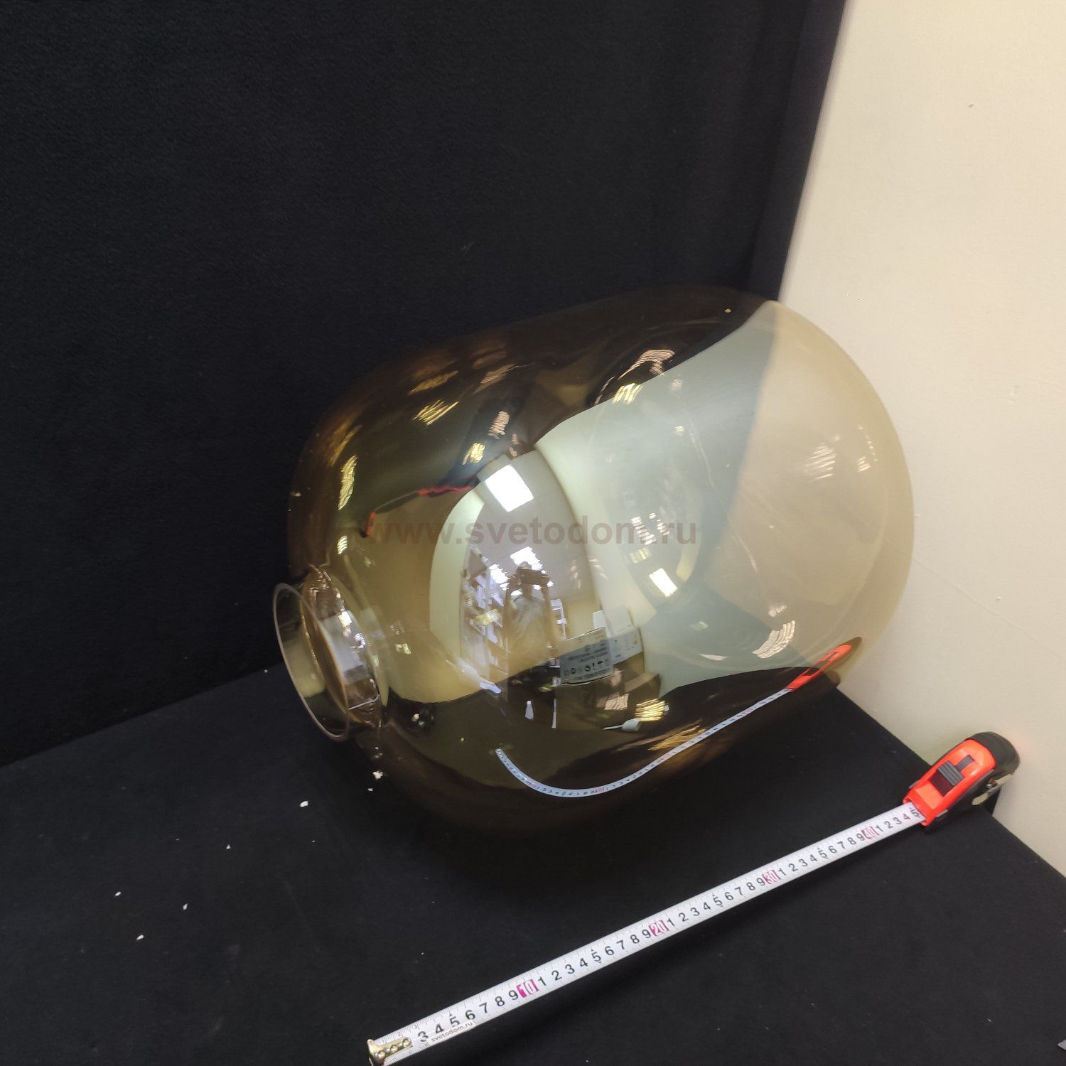 Колба стеклянная для торшера 350*450мм (100мм посадка) Лофт 10195F/1400 Amber Oda янтарный